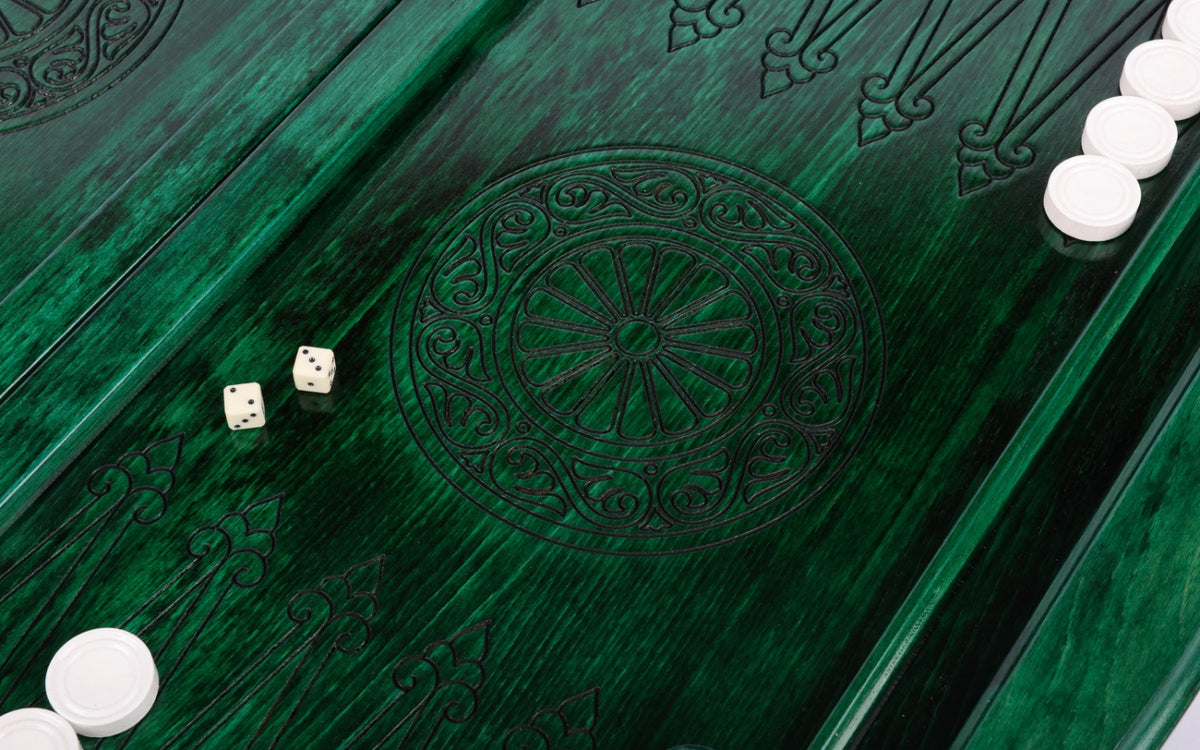 Handmade Wooden Backgammon Set with Armenian Ornament, 60 cm - photo 12