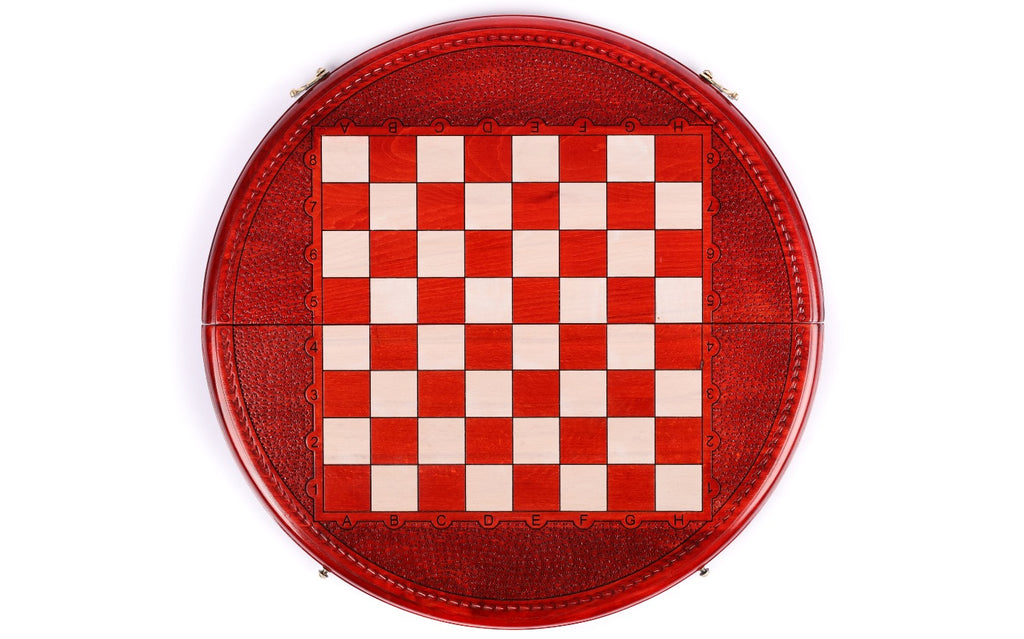 Handmade Wooden Circular Chess Set, 40 cm - photo 8