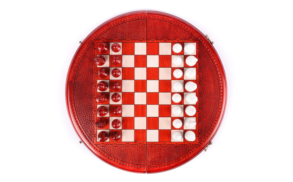 Handmade Wooden Circular Chess Set, 40 cm - photo 10