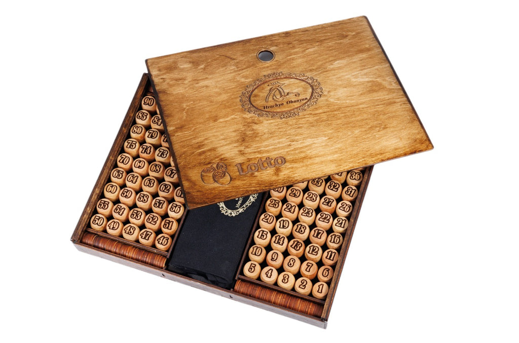 Lotto-Spielset aus Holz