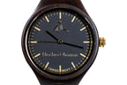 Reloj de pulsera de madera negro para mujer