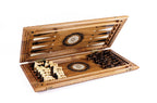 Einzigartiges Schach- und Backgammon-Set: Armenisches ornamentales Flechtmuster