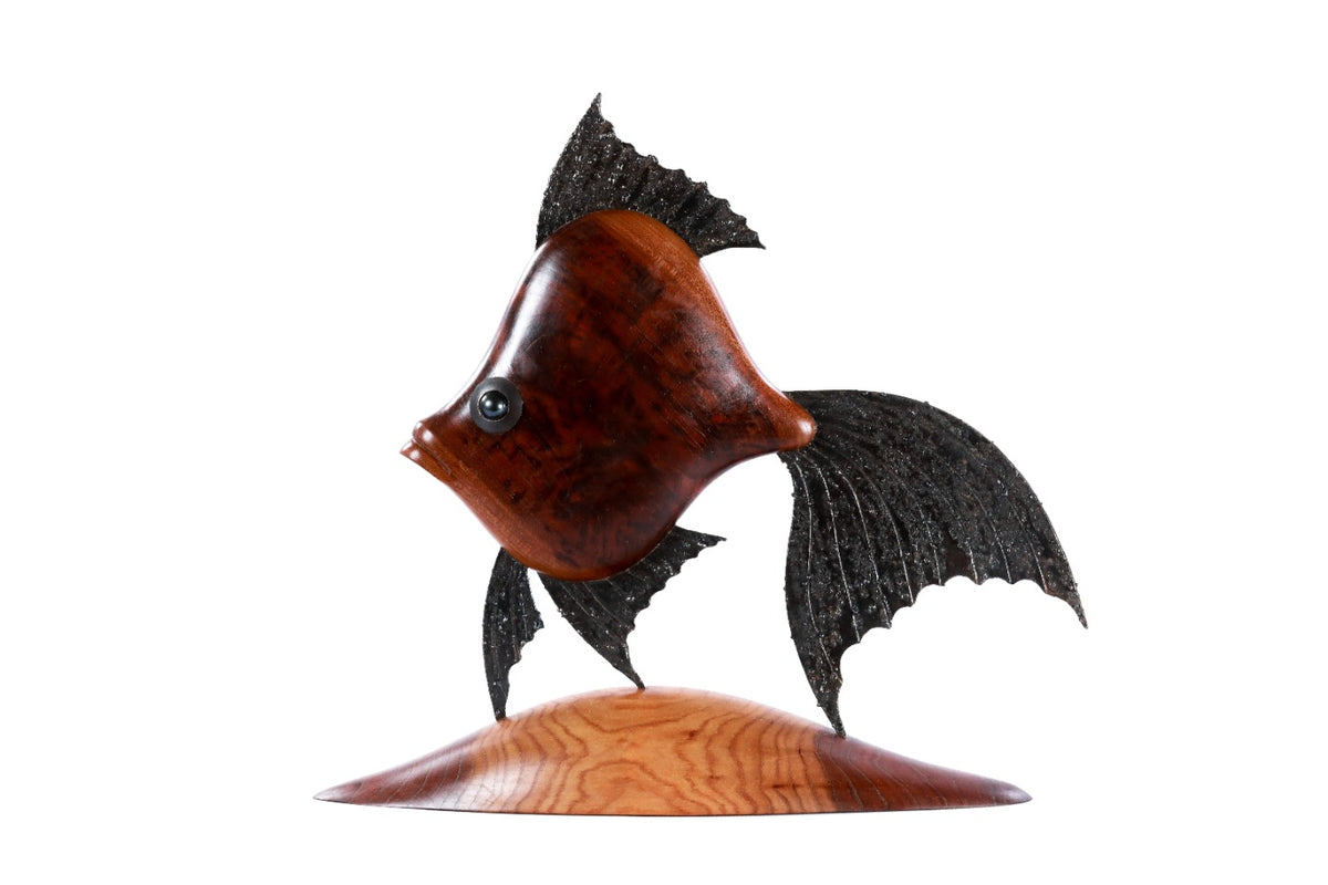 Wood Fish Sculpture