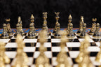 Walnut Chess & Backgammon Set with Tree Design