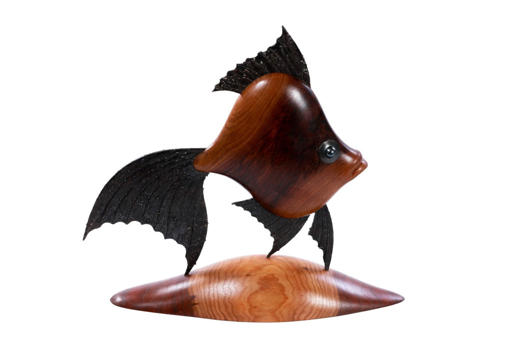 Wood Fish Sculpture