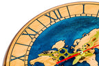 Reloj de Pared con Mapa del Mundo