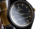 Reloj de pulsera de madera negro para mujer