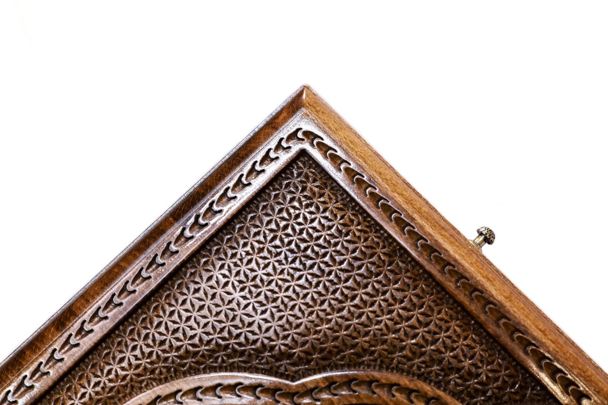 Backgammon-Tisch „Ewigkeit“ mit Bronzebeschlägen, 60 cm – Foto 9