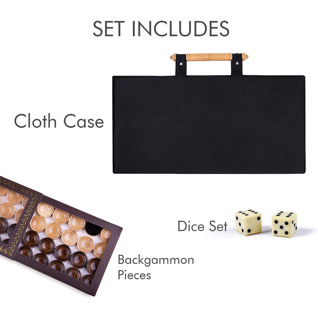 Two-Sided Backgammon Set with City & Motorcycles, 60 cm – photo 10