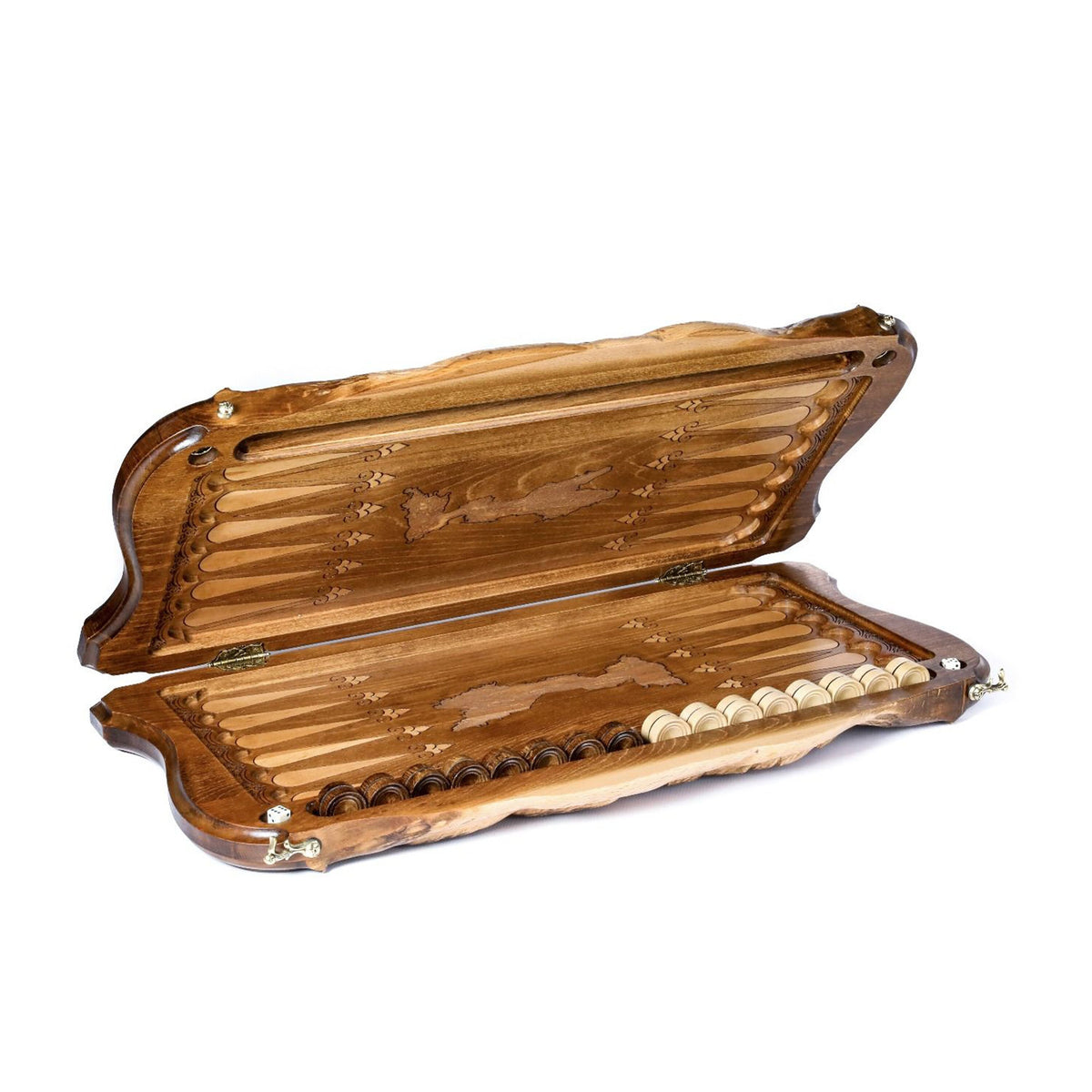 Two-Sided Backgammon Set with City & Motorcycles, 60 cm – photo 3
