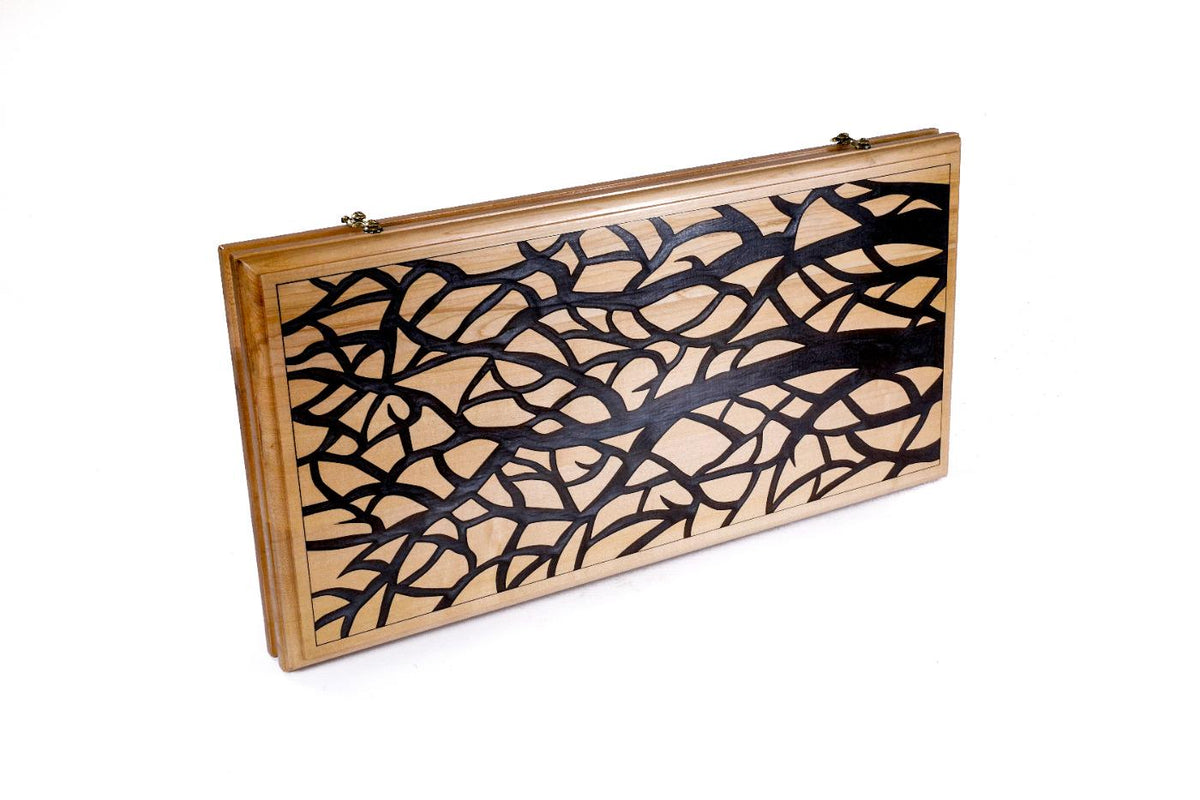 Two-Sided Backgammon Set with Epoxy Tree of Life, 60 cm – photo 5