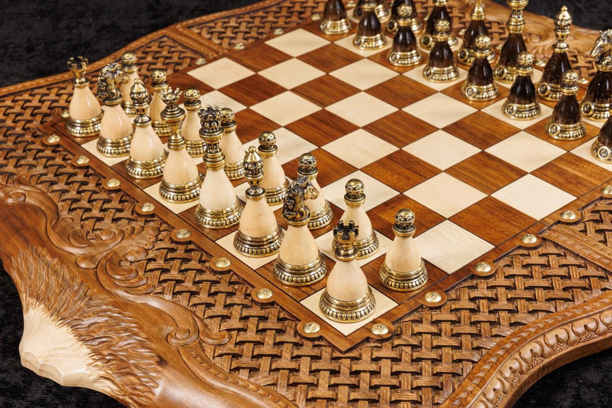 Walnut Chess & Backgammon Set with Braid Ornament & Ararat, 60 cm (Model 32113-63606) – photo 2