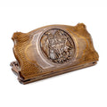 Walnut Backgammon Set with Armenian Coat of Arms, 60 cm (Model 12319)