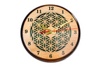 Wooden Wall Clock with Armenian Ornament & Green Epoxy (Model 41321-3) – photo 3