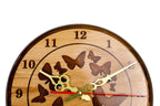 Wooden Wall Clock with Brown Butterflies (Model 41319brown) – photo 2
