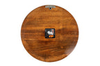 Wooden Wall Clock with Ornamental Starburst & Green Epoxy, 35 cm – photo 9