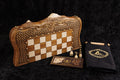 Walnut Chess & Backgammon Set with Braid Ornament & Ararat, 60 cm (Model 32113-63606)