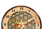 Wooden Wall Clock with Armenian Ornament & Green Epoxy (Model 41321-3) – photo 2