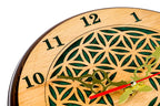 Wooden Wall Clock with Armenian Ornament & Green Epoxy (Model 41321-3) – photo 7