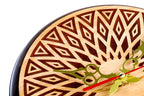 Wooden Wall Clock with Geometric Armenian Ornament (Model 41321-2) – photo 5