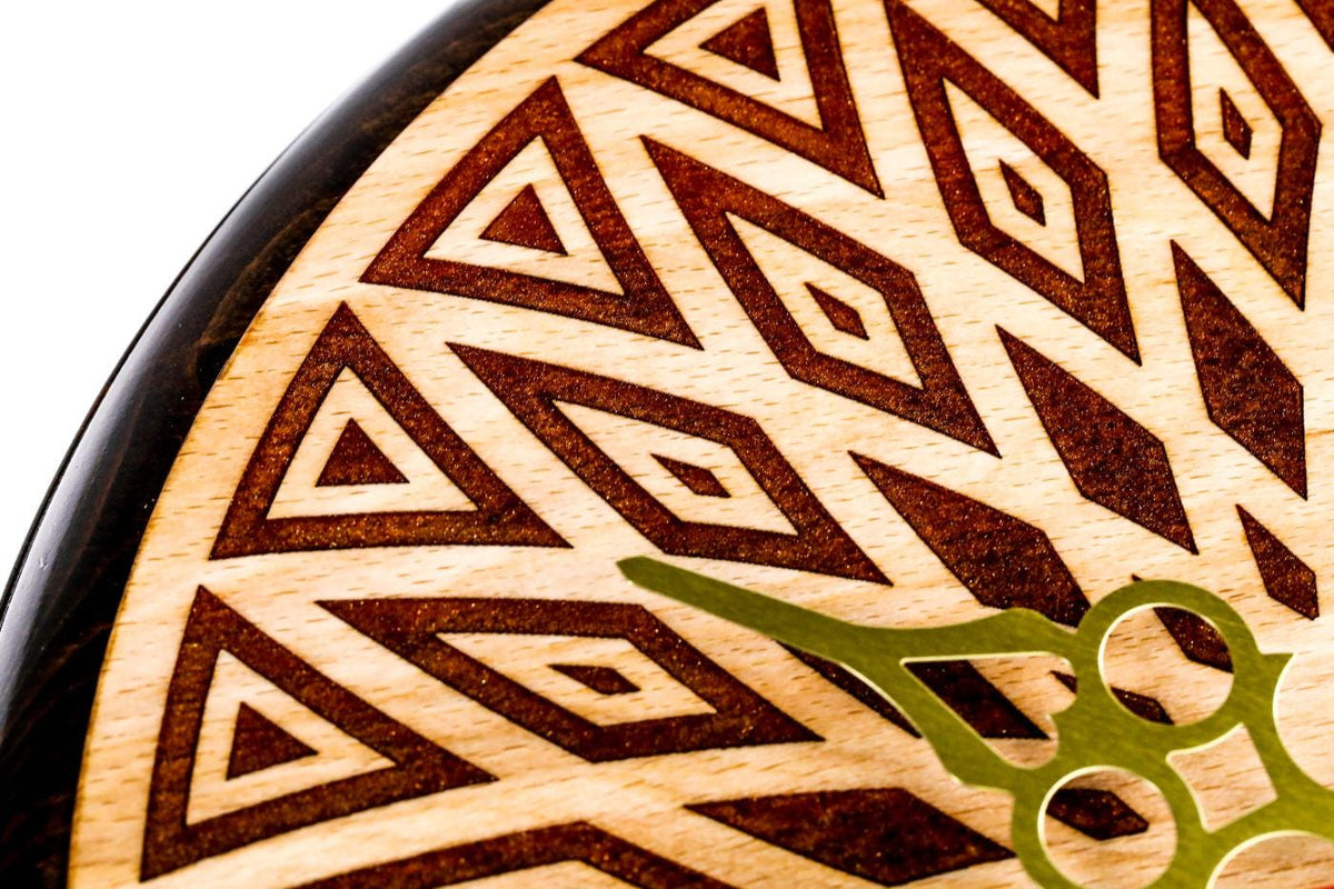 Wooden Wall Clock with Geometric Armenian Ornament (Model 41321-2) – photo 6