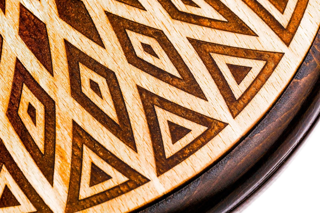 Wooden Wall Clock with Geometric Armenian Ornament (Model 41321-2) – photo 8