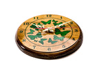 Wooden Wall Clock with Green Butterflies (Model 41319green) – photo 4