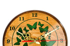 Wooden Wall Clock with Green Butterflies (Model 41319green) – photo 2