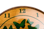 Wooden Wall Clock with Green Butterflies (Model 41319green) – photo 6