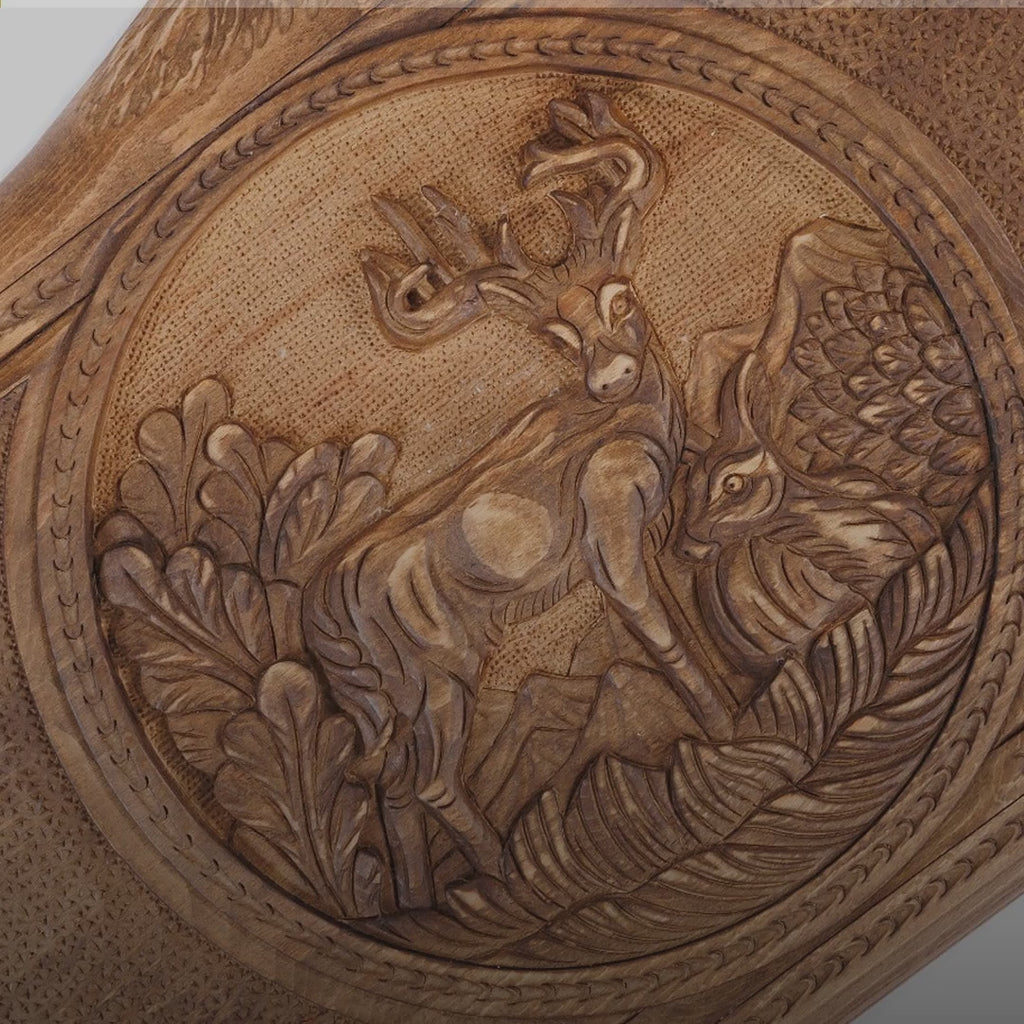 Backgammon Set with Deer & Ararat, 60 cm – video