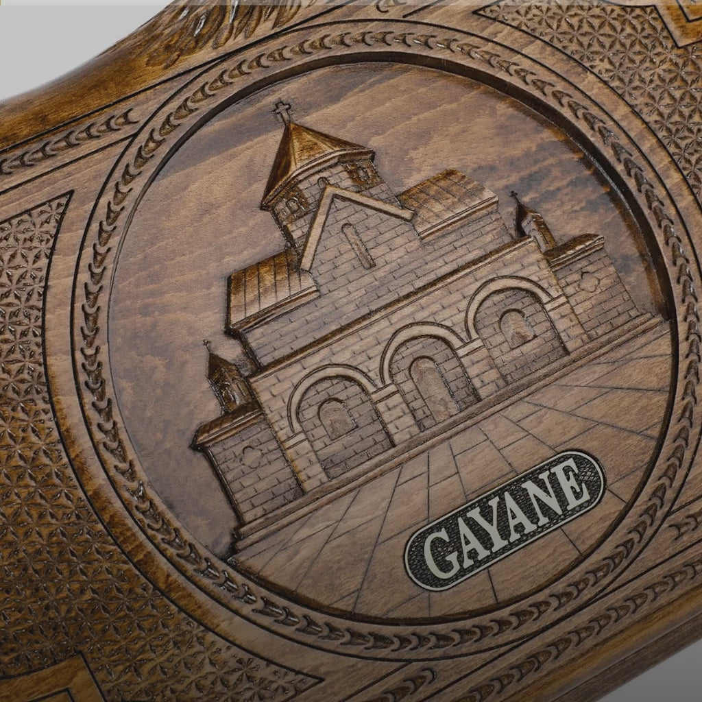 Backgammon Set with St. Gayane & Ararat, 50 cm – video