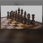 Mini Chess Set video: handmade, with free personal engraving