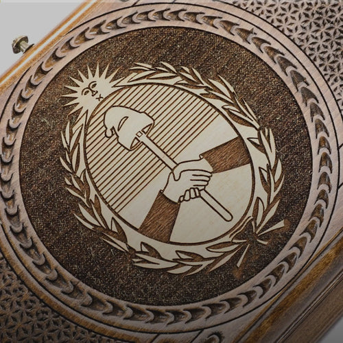 Backgammon Set with Argentine Coat of Arms, 30 cm – video