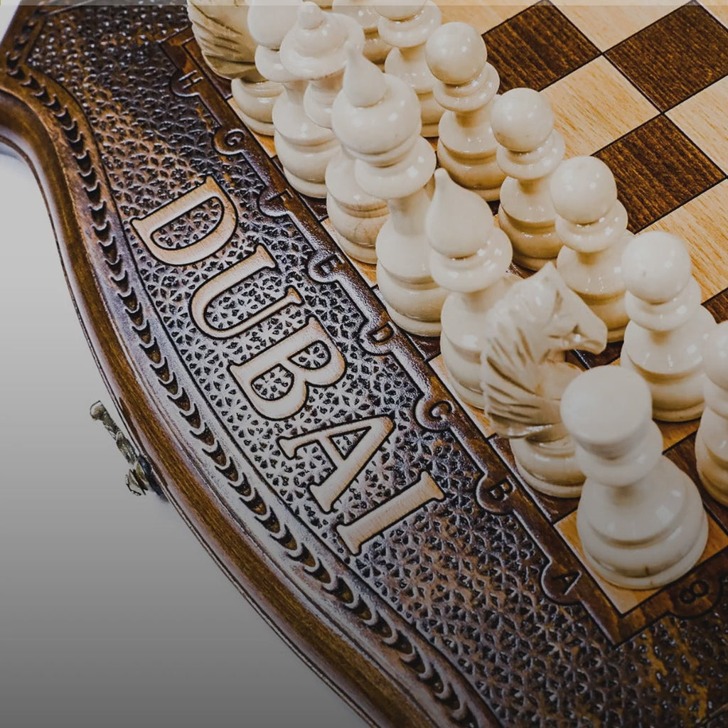 Chess & Backgammon Set with Dubai Edition, 40 cm – video
