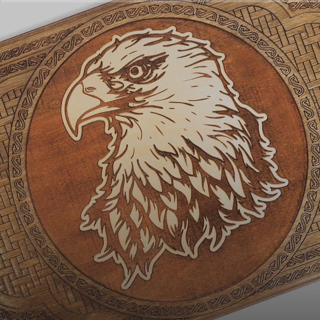 Backgammon Set with Eagle, 60 cm – video