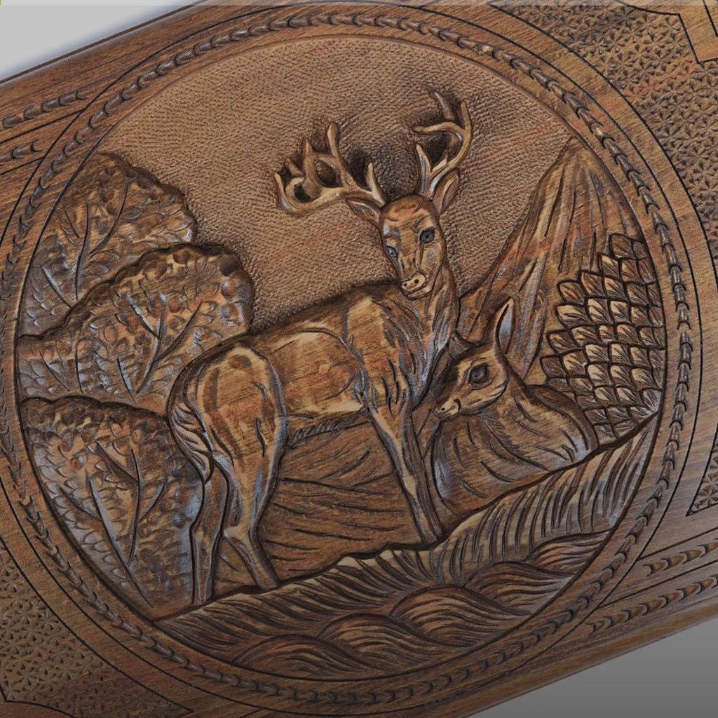 Backgammon Set with Deer, 60 cm – video
