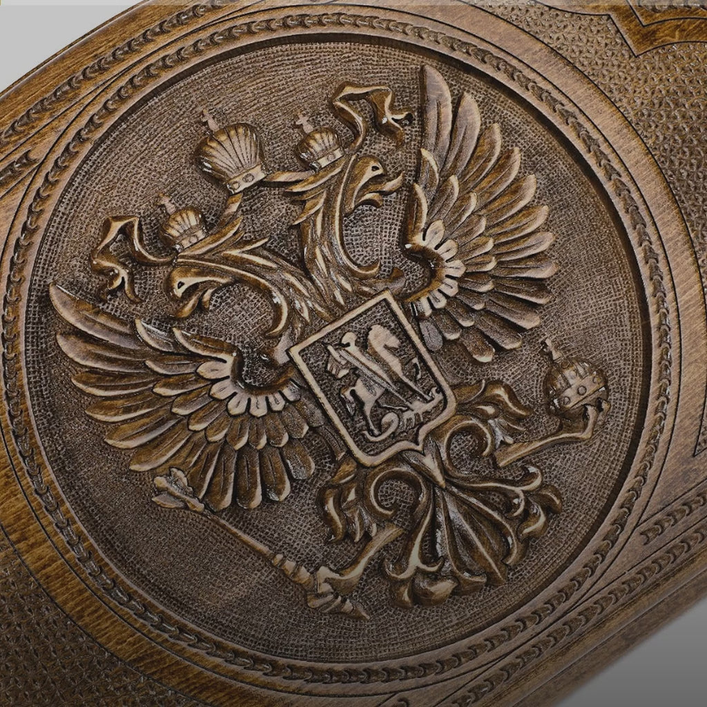 Backgammon Set with Russian Coat of Arms, 60 cm – video