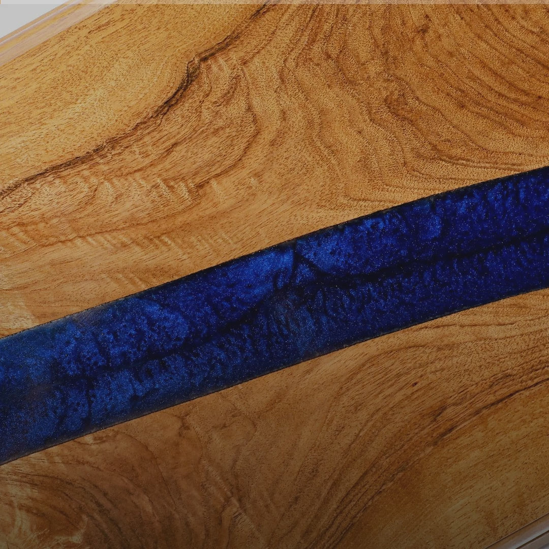 Blue River Backgammon Set video: handmade, with free personal engraving