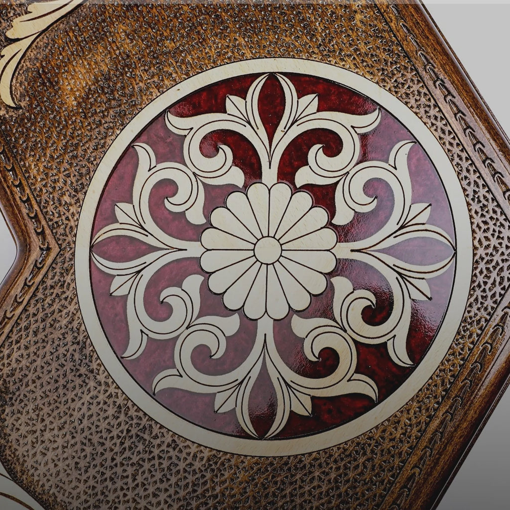 Three-Player Backgammon Set video: handmade, with free personal engraving