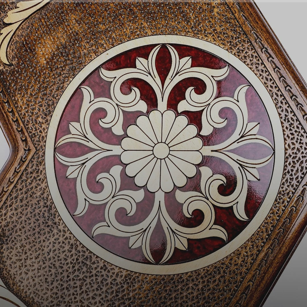 Three-Player Backgammon Set video: handmade, with free personal engraving