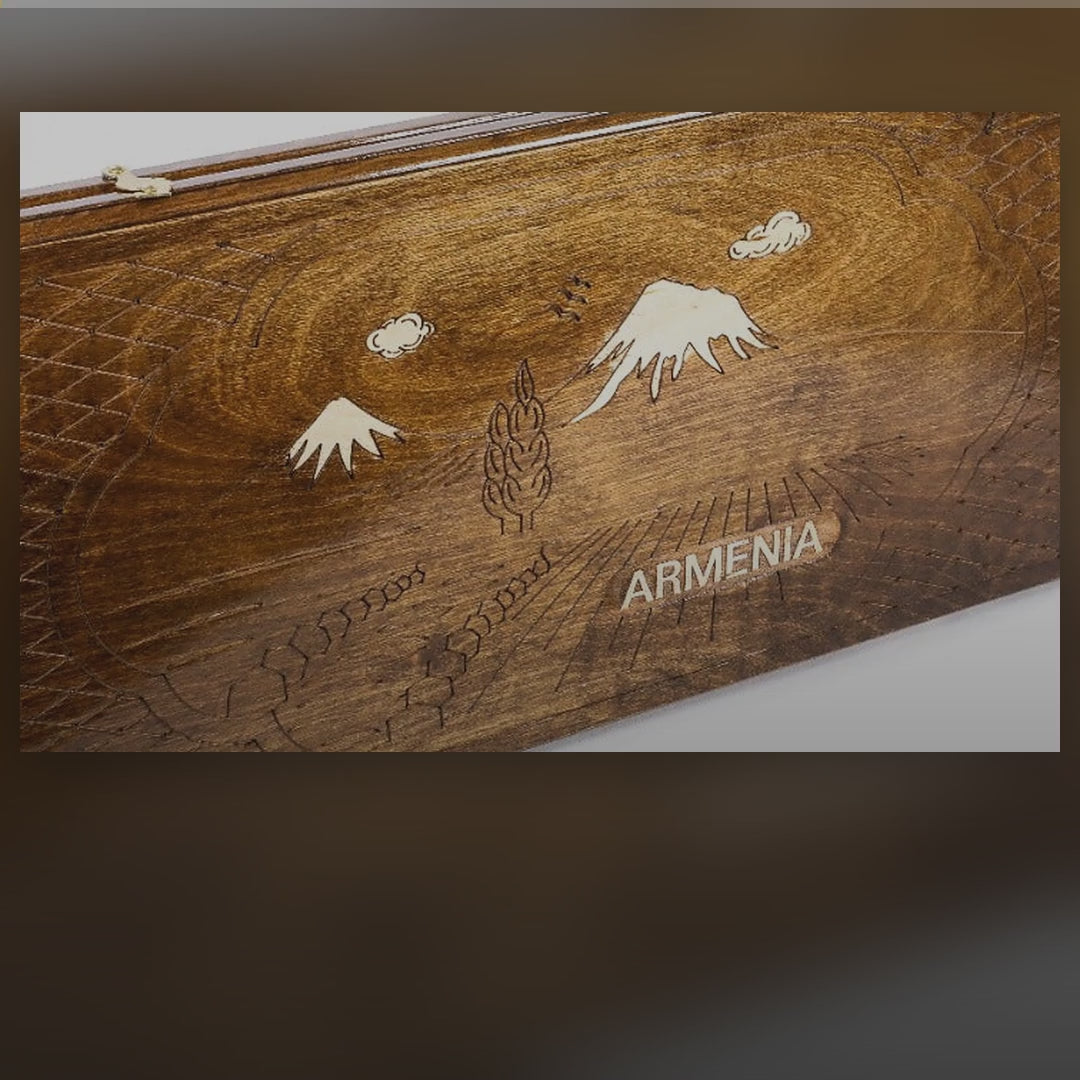 Backgammon Set with Mount Ararat, 60 cm – video