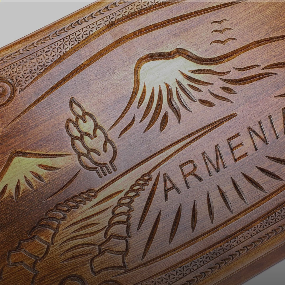 Backgammon Set with Mount Ararat, 60 cm – video