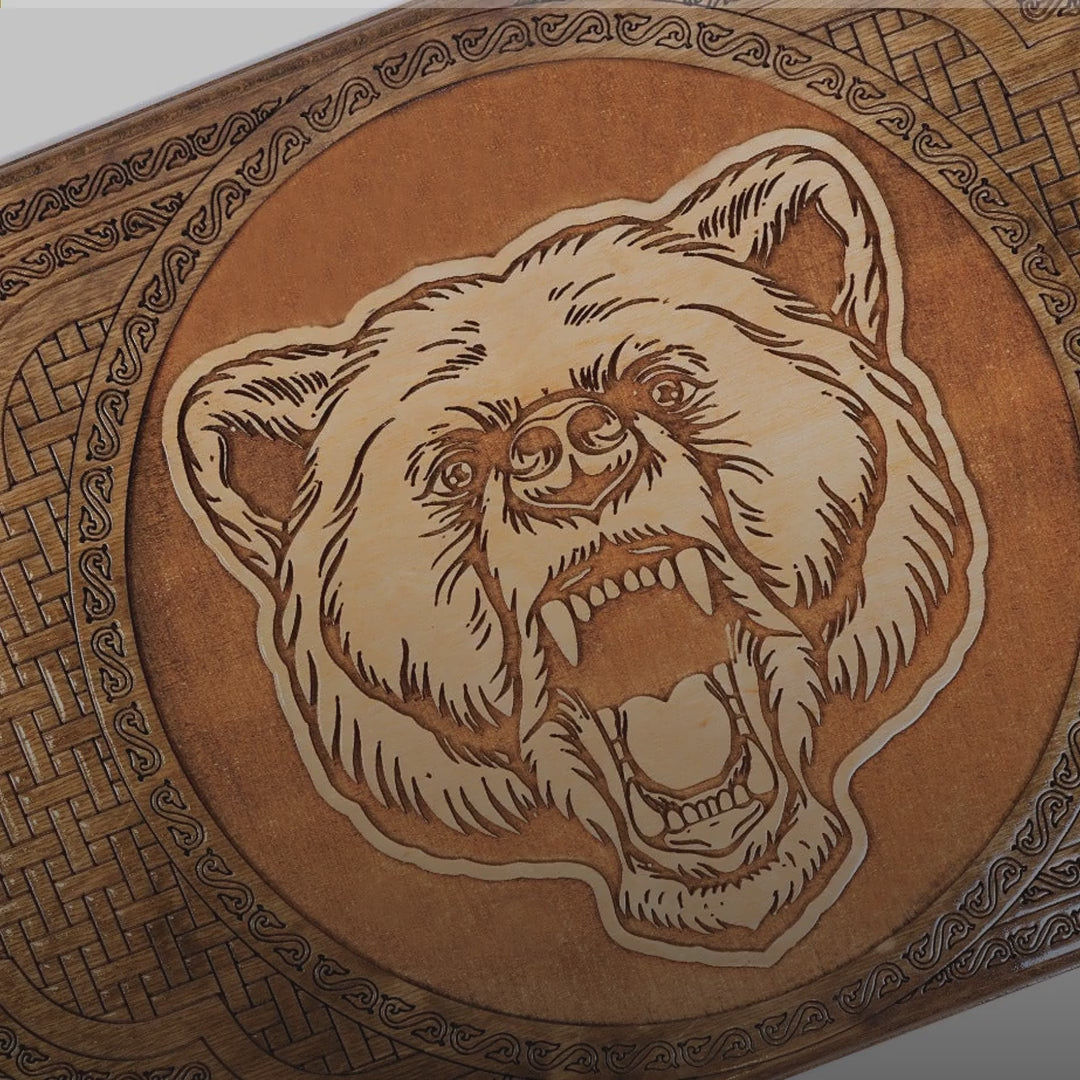 Backgammon Set with Bear, 60 cm – video