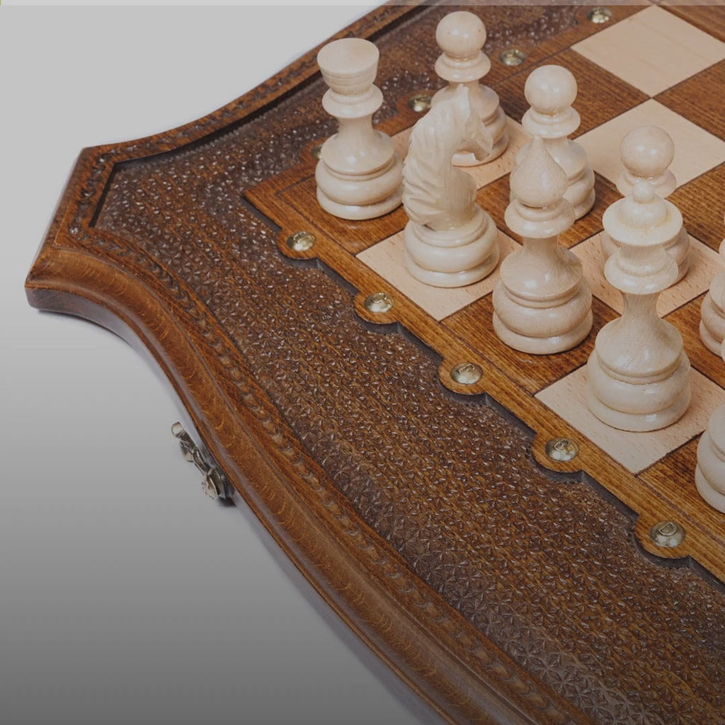 Chess Set with Contour Outline, 60 cm – video