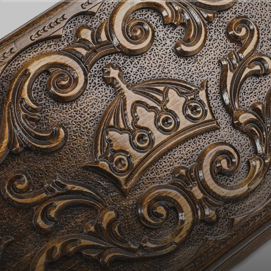Backgammon Set with Rococo Pattern, 60 cm – video