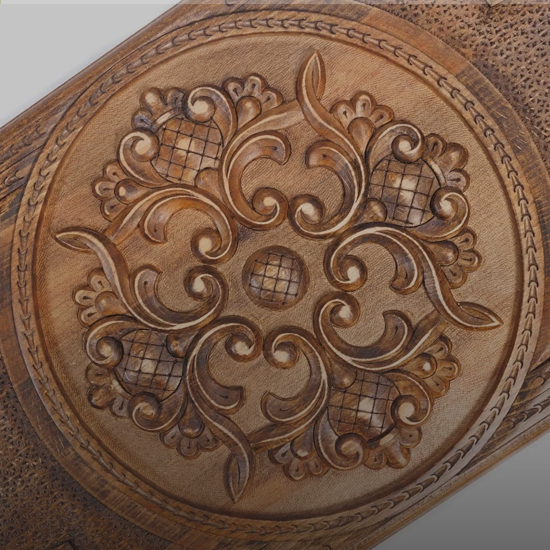Backgammon Set with Armenian Ornament, 60 cm – video