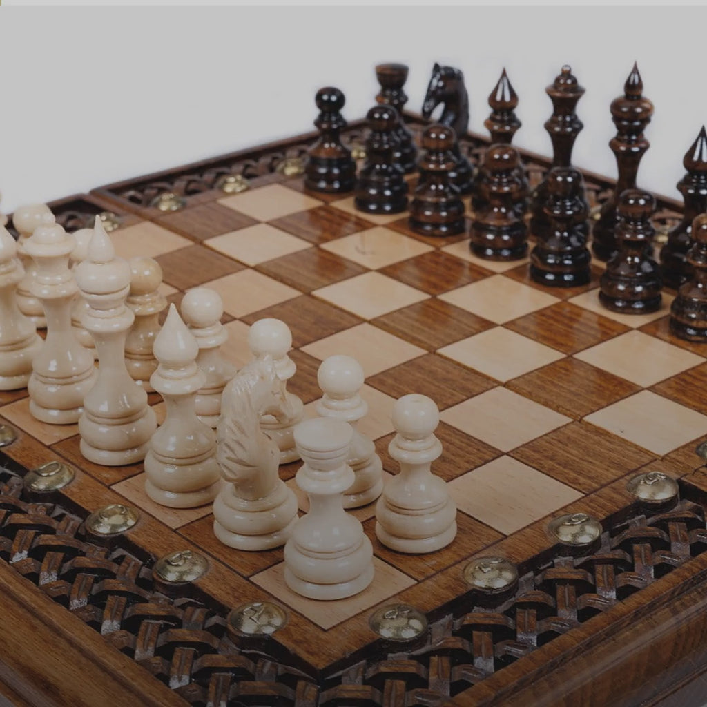 Chess & Backgammon Set with Braid Ornament & Ararat, 30 cm – video
