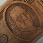 Walnut Backgammon Set with 100 Dollar Bill & Inlay, 60 cm – video