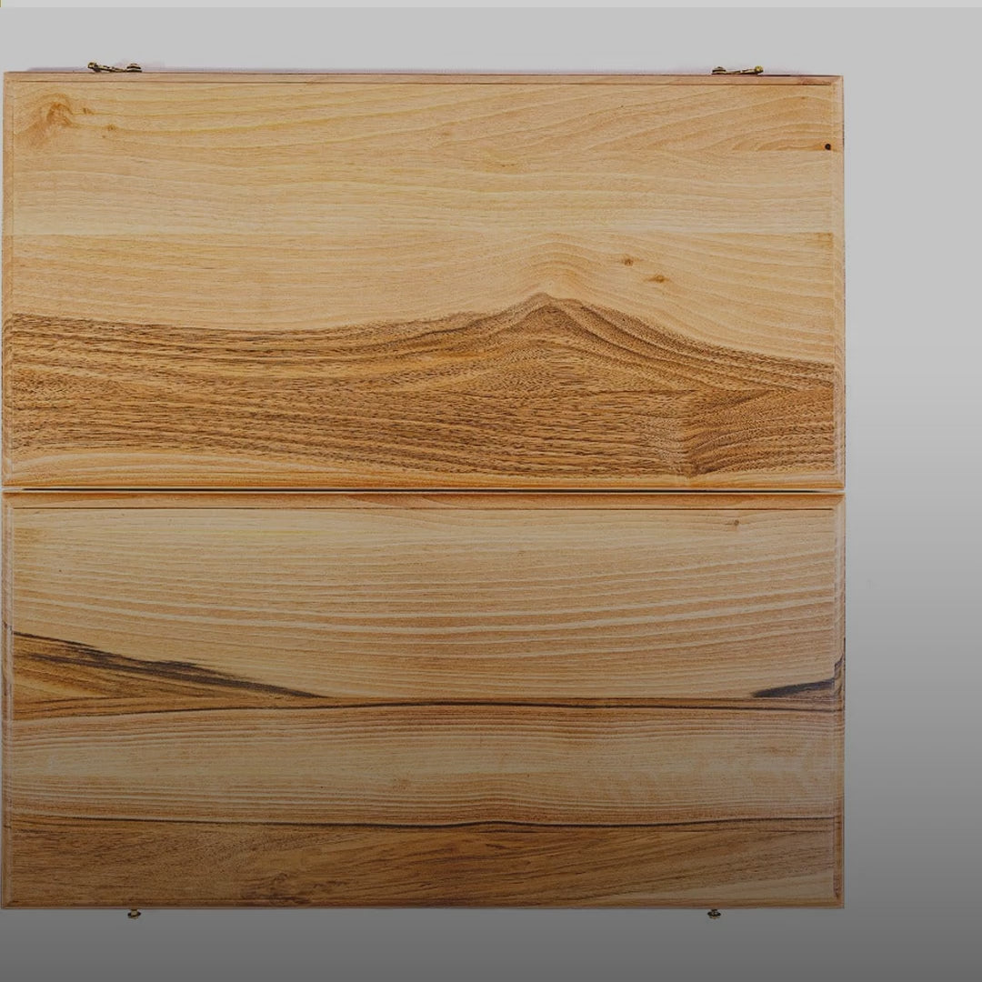 Walnut Backgammon Set with Inlay, 60 cm – video