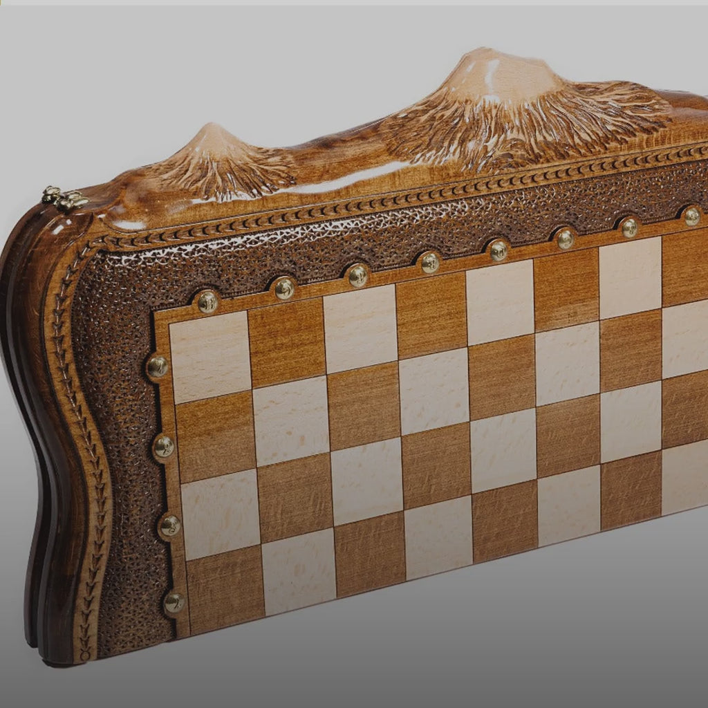 Chess Set with Ararat Outline, 50 cm – video
